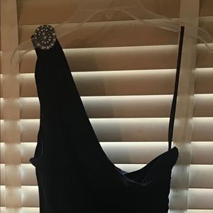 Long evening dress one shoulder